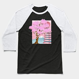 Japan Sakura Japanese Cherry Blossom Baseball T-Shirt